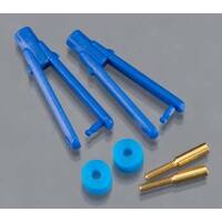 DUBRO 973-BL LONG ARM MICRO CLEVIS (FOR .032) (BLUE)