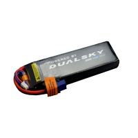 Dualsky 1300mah 4S 14.8v 50C HED Lipo Battery with XT60 Connector