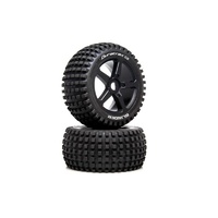 Duratrax 1/8 Blinder Truggy Tire C2 Mounted 0 Offset, 2pcs