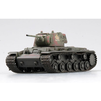 Easy Model 36292 1/72 Russian KV-1 Model 1942 Heavy Tank (Oliver Green / Carmine) Assembled Model