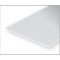 Evergreen 12040 White Polystyrene V-Groove Siding Sheet 0.040 x 12 x 24" / 1mm x 30cm x 61cm (1)