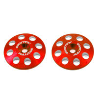 Exotek 22mm 1/8 XL Aluminum Wing Buttons (2) (Red)