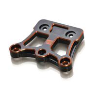 Exotek D819/E819 Aluminum HA Steering Brace Plate (Black/Orange)