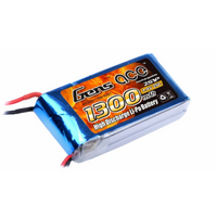 Gens Ace 1300mAh 25C 7.4V Soft Case Battery (Deans Plug)