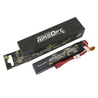 Gens Ace 3S Airsoft 1000mAh 11.1V 25C Soft Case LiPo Battery (Deans Plug) - GEA10003S25D