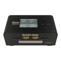 Gens Ace Imars Dual Channel AC200W/DC300W Balance Charger AC/DC Smart Charger Black - GEA200WDUAL-AB