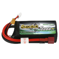 Gens Ace 3S Bashing 2200mAh 11.1V 35C Soft Case LiPo Battery (Deans) - GEA22003S35D