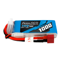 Gens Ace 2S 1000mAh 7.4V 45C Soft Case LiPo Battery (Deans) - GEA2S100045D