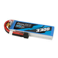 Gens Ace 3S 3300mAh 11.1V 45C Soft Case Lipo Battery (1TO3/EC3/Deans) - GEA33003S45T3