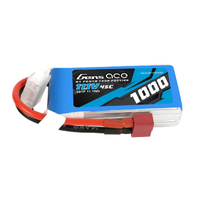 Gens Ace 3S 1000mAh 11.1V 45C Soft Case Lipo Battery (Deans) - GEA3S100045D