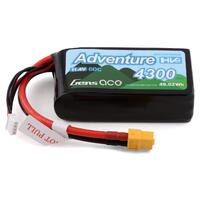 Gens Ace 3S Adventure 4300mAh 11.4V 60C Soft Case HV Lipo Battery (XT60) - GEA43003S60X6