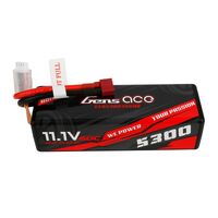 Gens Ace 3S 5300mAh 11.1V 60C Hardcase/Hardwired LiPo Battery (Deans) - GEA53003S60D