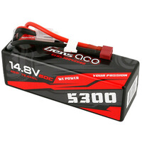 Gens Ace 4S 5300mAh 14.8V 60C Hardcase/Hardwired LiPo Battery (Deans) - GEA53004S60D