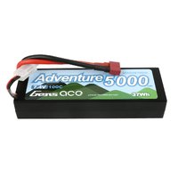 Gens Ace 2S Adventure 5000mAh 7.4V 100C Hardcase/Hardwired LiPo Battery (Deans) - GEA5K2S100D24