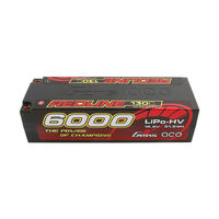 Gens Ace 4S Redline 6000mAh 15.2V 130C Hardcase/5mm Bullet HV LiPo Battery (5.0mm Bullet) - GEA60004S13D5