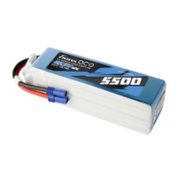 Gens Ace 6S 5500mAh 22.2V 60C Soft Case LiPo Battery (EC5) - GEA6S550060E5