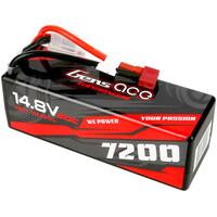 Gens Ace 4S 7200mAh 14.8V 60C Hardcase/Hardwired LiPo Battery (Deans) - GEA72004S60D