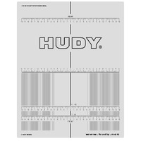 HUDY PLASTIC SET-UP BOARD DECAL FOR 1/8  1/10 CARS - HD108210