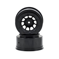JConcepts 12mm Hex Hazard Short Course Wheels (Black) (2) (Slash Front)