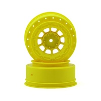 JConcepts 12mm Hex Hazard Front Wheel w/3mm Offset (Yellow) (2) (SC10B)