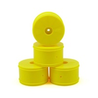 JConcepts 12mm Hex Bullet 60mm Rear Wheels (4) (22/22-4/B-MAX4) (Yellow)