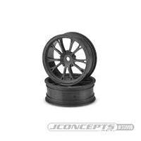 JConcepts Tactic Street Eliminator 2.2" Front Drag Racing Wheels (2) (Black)