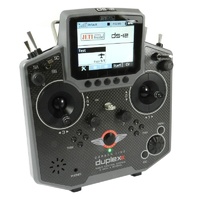 Jeti Model Duplex DS12 Multimode Carbon Gray Transmitter, R5L Rx, Al Case