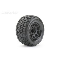 JETKO 1/10 MT 2.8 EX-ROCKFORM MOUNTED TYRES (2pc) (12mm 1/2 offset Wide/Claw Rim)