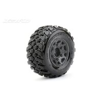JETKO 1/10 SC EX-KING COBRA MOUNTED TYRES (2pc) (12mm 1/2 offset Wide/Claw Rim)