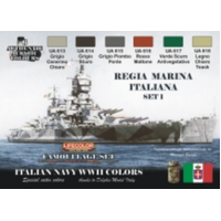 Lifecolor CS15 Italian Navy WWII Acrylic Paint Set