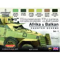 Lifecolor CS43 British Tanks #1 Acrylic Paint Set