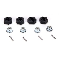 Losi 12mm Molded Hex Pins & Lock Nuts(4)