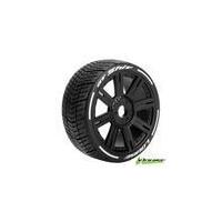 1/8th GT SHIV wheel/tyre blk/chrome Soft