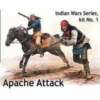 Master Box 35188 1/35 Indian Wars Series, kit No. 1. Apache Attack Plastic Model Kit