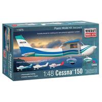 Minicraft 11675 1/48 Cessna 150 with 3 Marking Options Plastic Model Kit