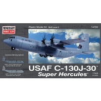 Minicraft 14700 1/144 C-130J-30 Super Herc USAF Plastic Model Kit