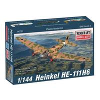 Minicraft 14721 1/144 HE-111 with 2 marking options Plastic Model Kit