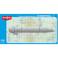 Micromir 35-016 1/35 German midget submarine SCHWERTWAL-I Plastic Model Kit
