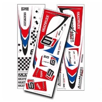 Multiplex Blue and Red Decal Set, AcroMaster Pro