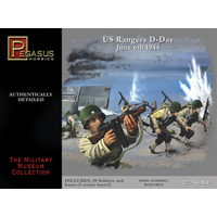 Pegasus 7351 1/72 U.S. Rangers D-Day June 6th 1944 (39 piece set)