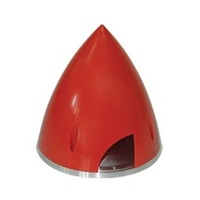 Phoenix Model 2 Blade Plastic Spinner W/ Aluminium Backplate (95mm) Red