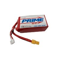 Prime RC 1300mAh 4S 14.8v 120C LiPo Battery with XT60 Connector