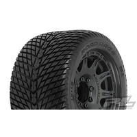 Proline 1177-10 Road Rage 3.8" Street Tires Mounted on Raid Black 8x32 Removable Hex Wheels (2) for 17mm MT Front or Rear