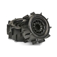 SAND PAW 2.8IN TIRES MOUNTED ON F-11 BLACK 17MM WHEEL - PR1186-18