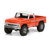 1966 CHEVROLET C-10 CLEAR BODY FOR SCX10 - CAB AND BED - PR3483-00
