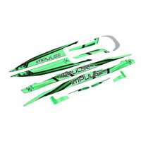 Pro Boat Black and Green Decal Set, Impulse 32