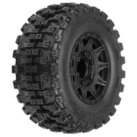 Proline 1/10 Badlands MX28 HP 2.8in Belted Tyres Mounted on Raid 6x30 Wheels, F/R, PR10174-10