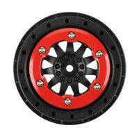 Proline ProTrac Suspension F11 2.2/3.0 Red / Black Bead-Lock Wheels, 2pcs, PR2745-03