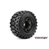 Rhythm Black wheel with 1/2 offset 17mm hex mounted