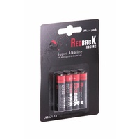 Redback Battery AAA Alkaline Battery 1.5V (4Pcs)